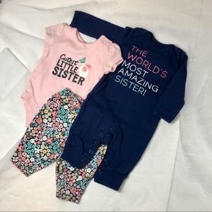 Carter’s Newborn Girls Best Little Sister Set (2)